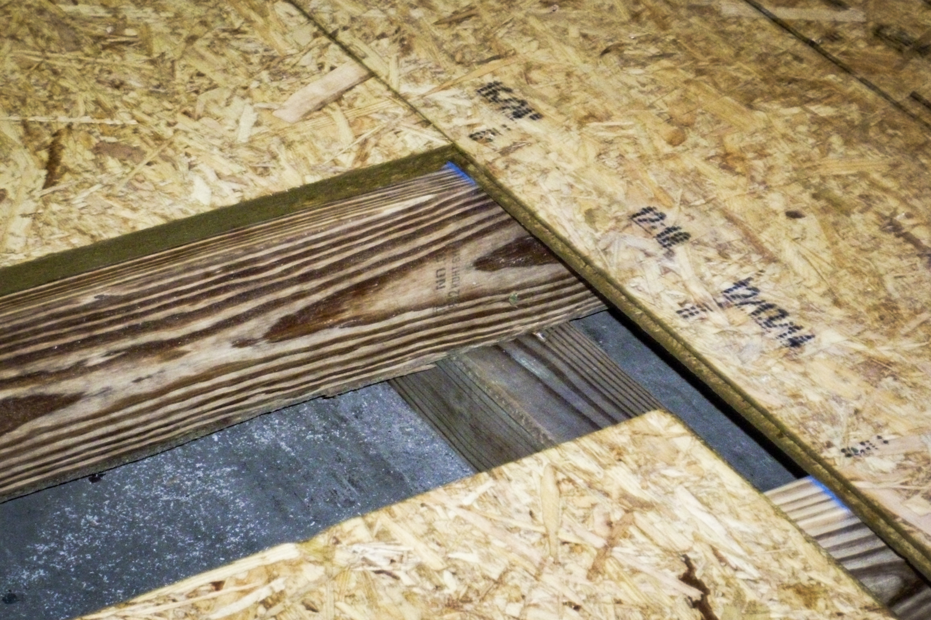 Pressure-treated floor structure on a prebuilt Esh's shed