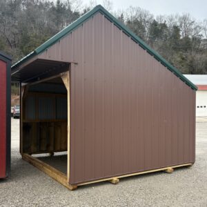 12x12 Horse Barn Run In