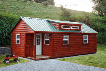 Wooden she shed cabin