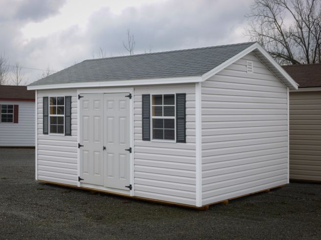 A storage shed for sale in Greensburg, KY