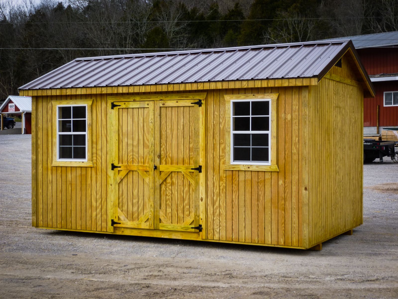 A storage shed for sale in Paris, TN