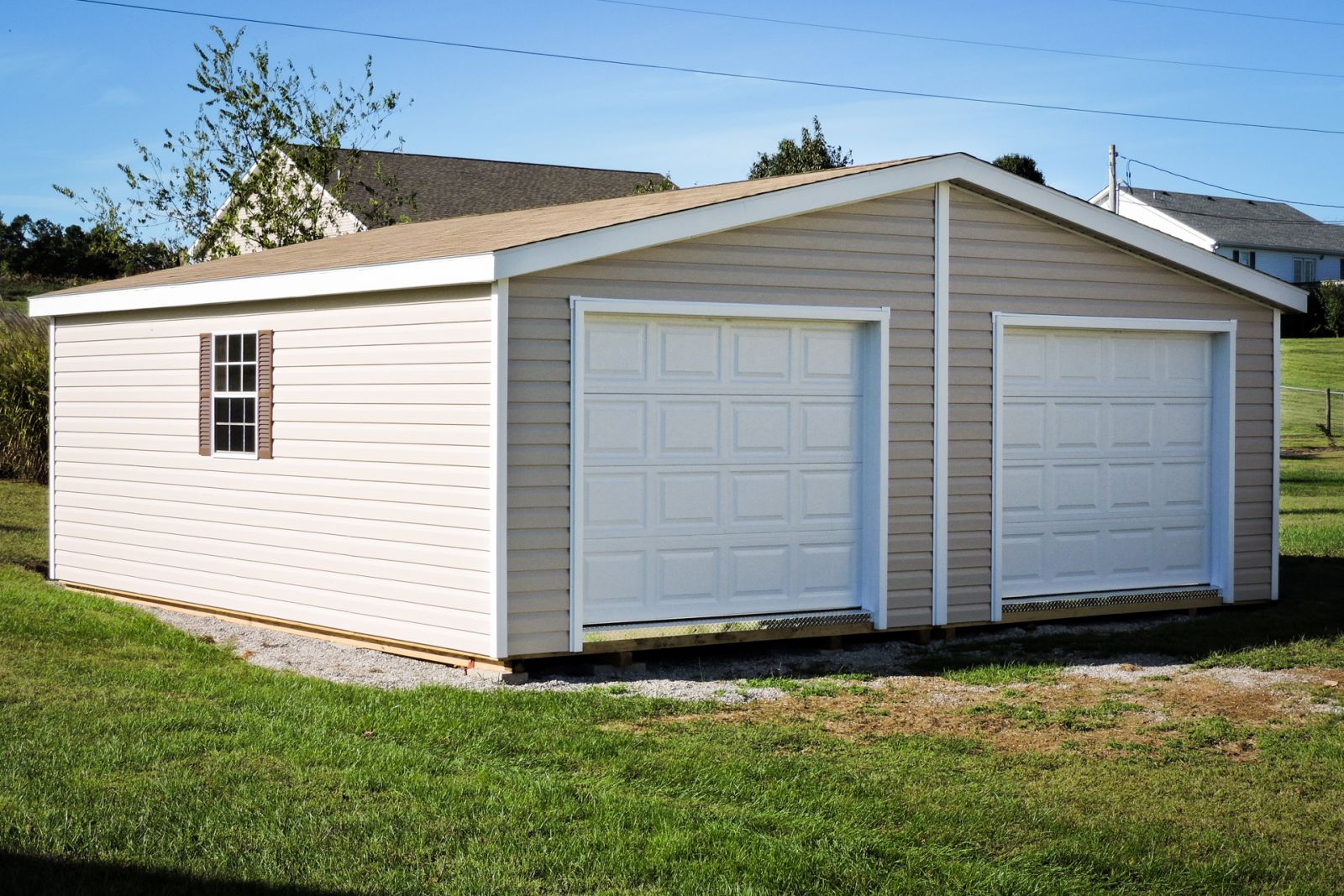Prefab Two-Car Garages in KY & TN | Esh's Utility Buildings