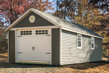single-car-garage-1074 - Esh's Utility Buildings 1-car garage built for sale by Esh's Utility Buildings